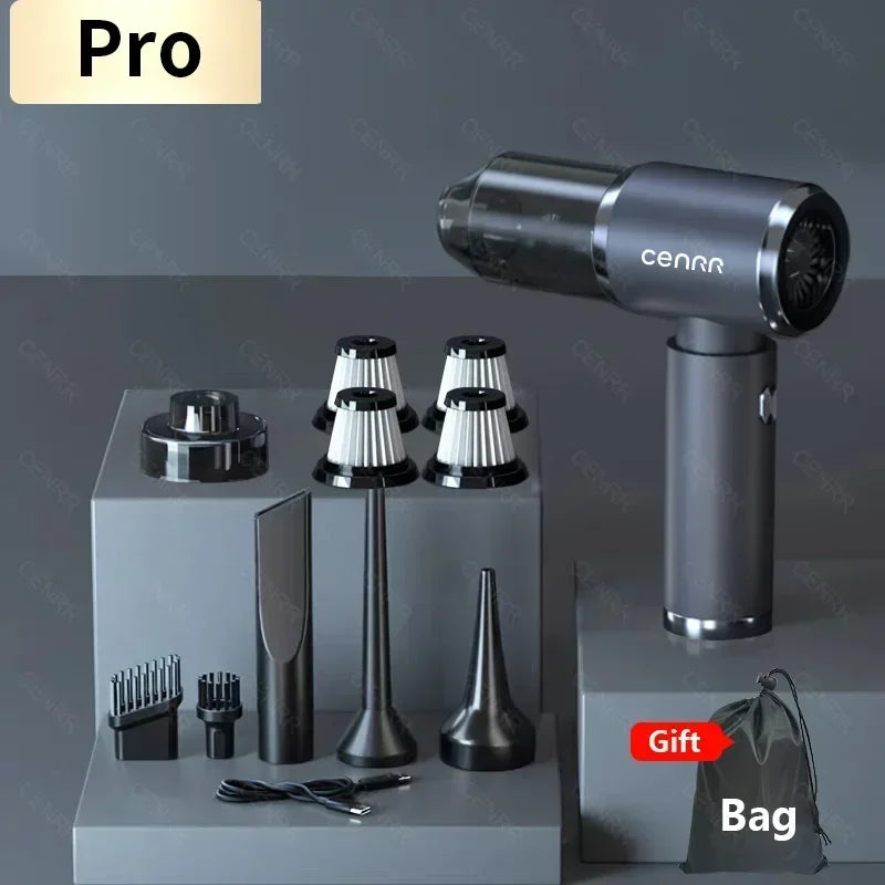 2-in-1 Portable Cordless Car Vacuum Cleaner – High-Power Handheld Dust Buster