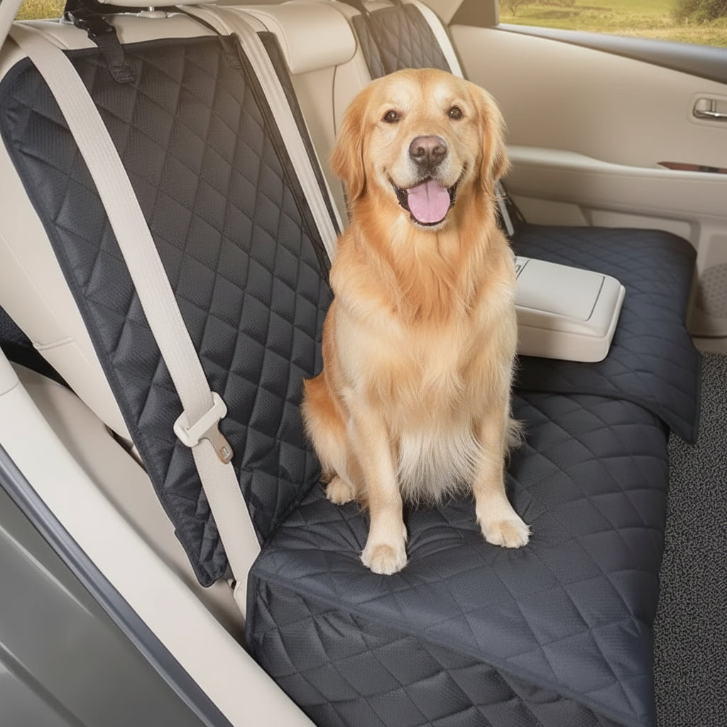 Premium Waterproof Dog Car Seat Cover - Universal Travel Prtector for Pets