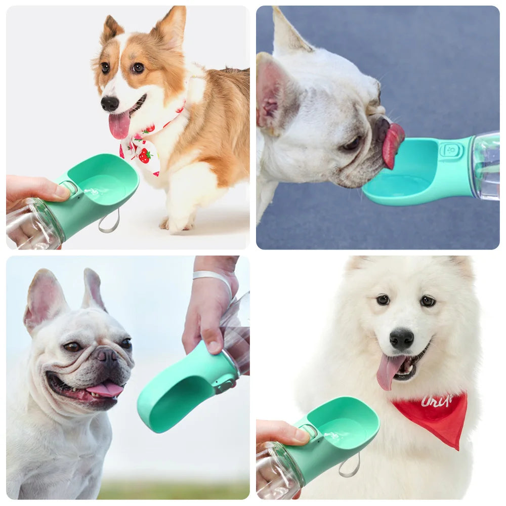AuraVibe Portable Pet Water Bottle – Leak-Proof Travel Dispenser for Dogs & Cats