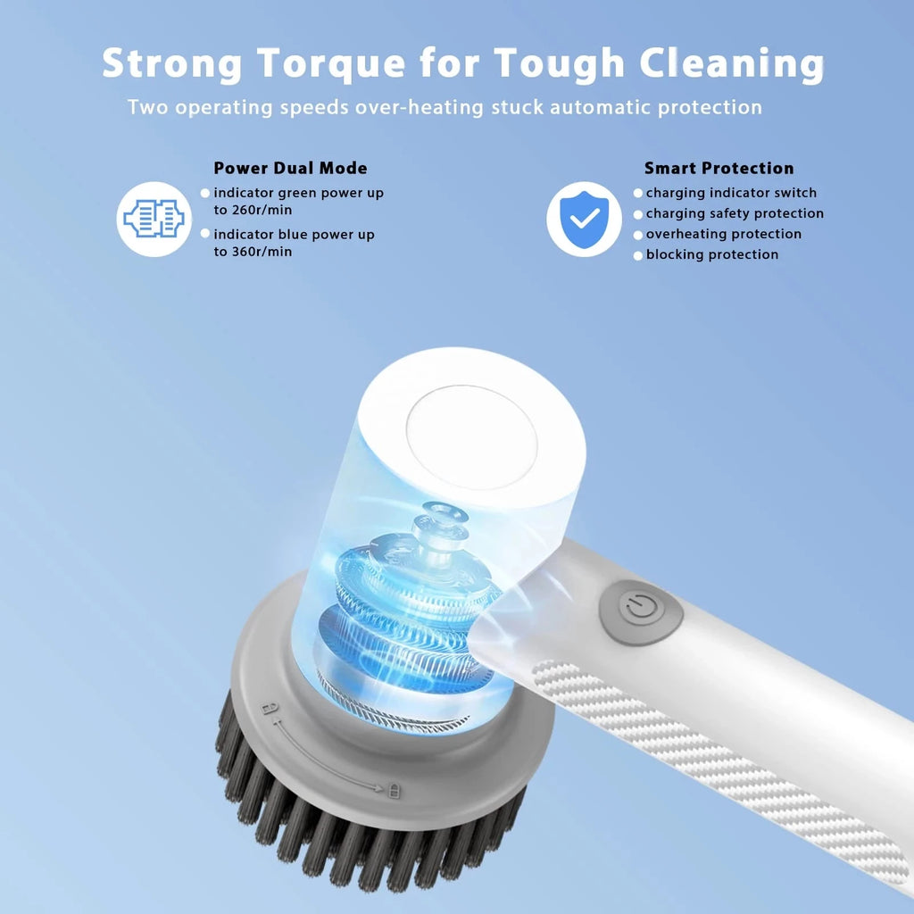 Ultimate Wireless Electric Cleaning Brush – Effortless Deep Cleaning for Kitchen & Bathroom