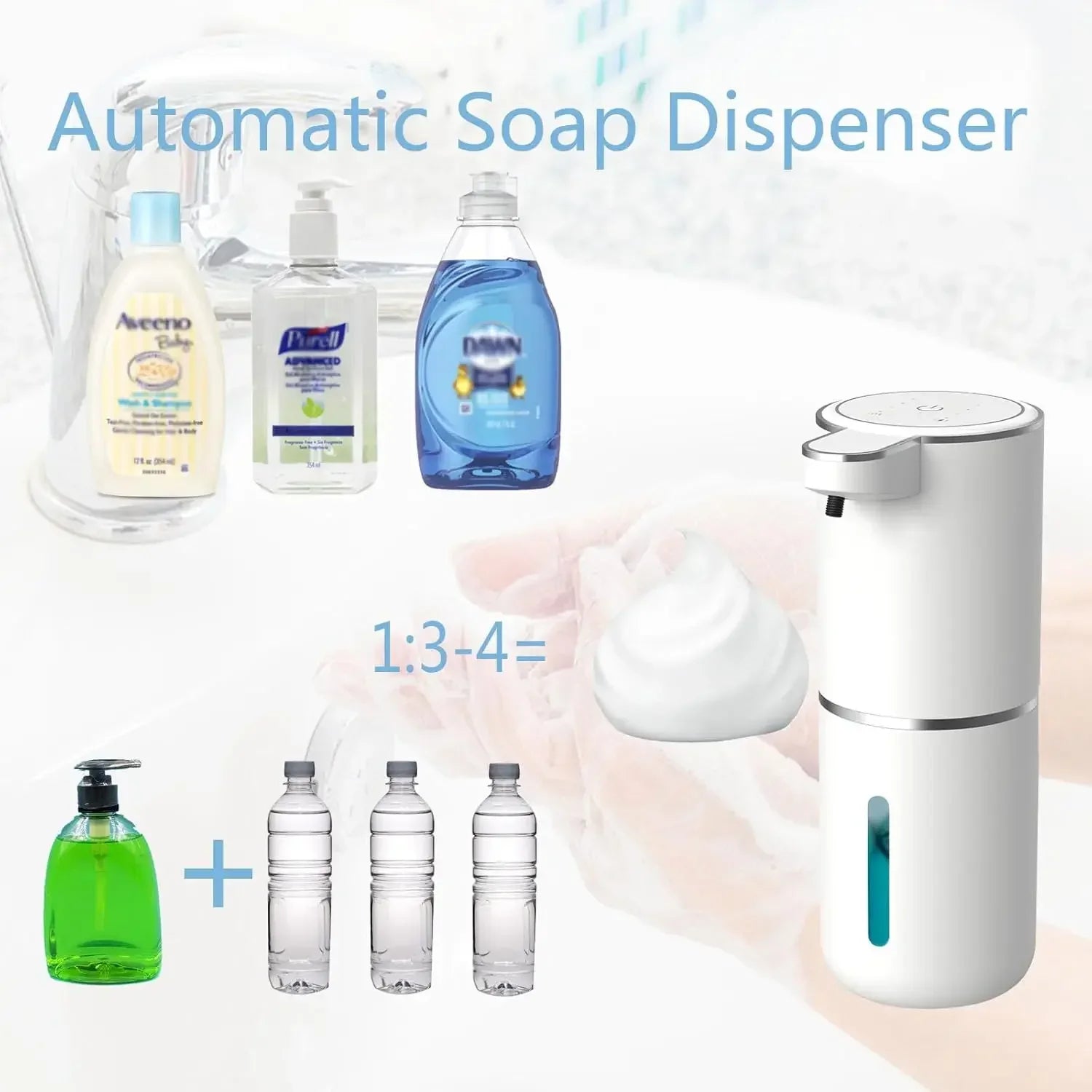 ModernTouch: Premium Automatic Soap Dispenser – Rechargeable & Touchless