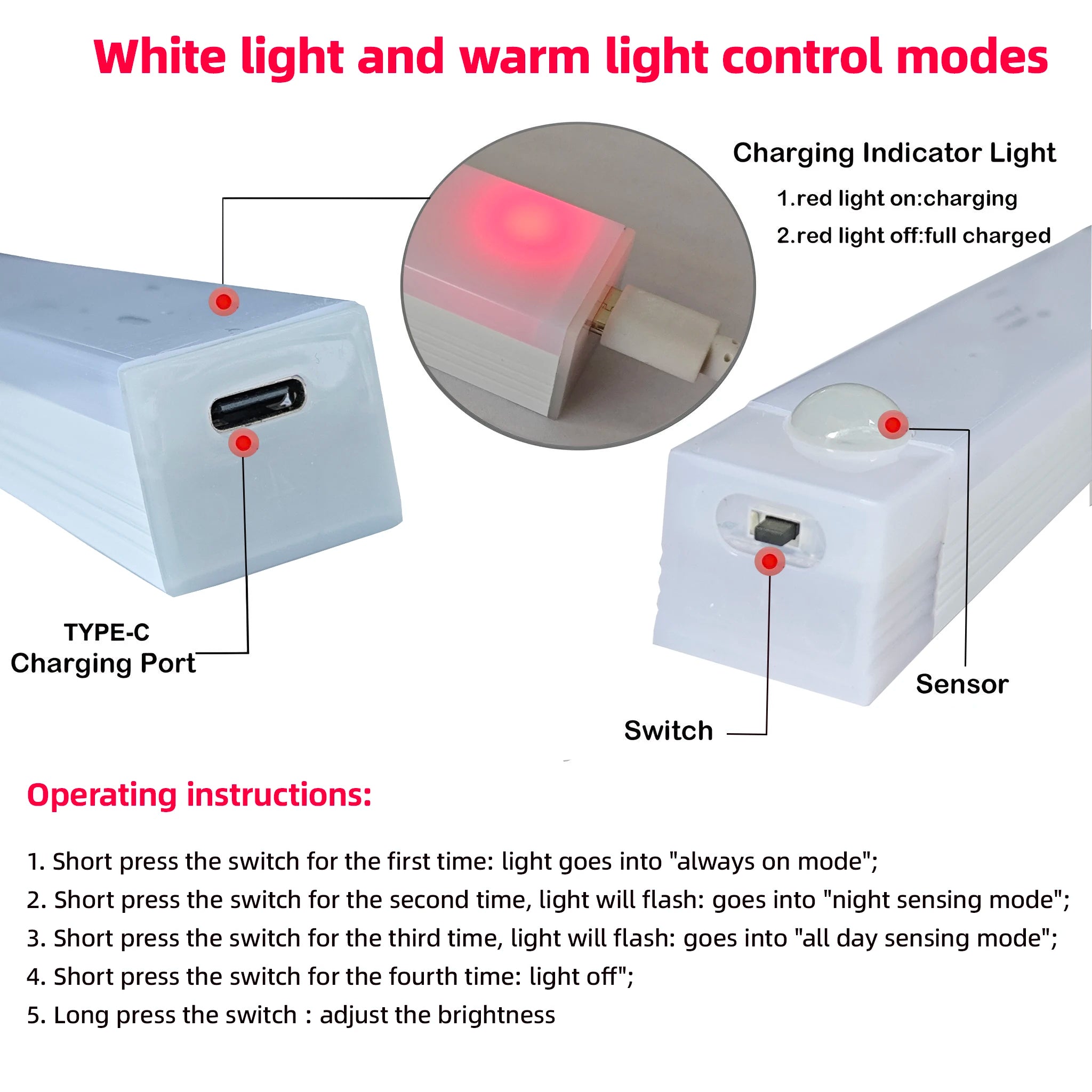 AuraVibe Smart Motion Sensor Night Light