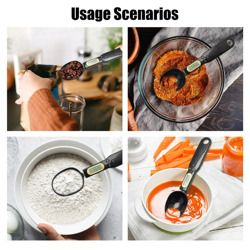 Precision Digital Spoon Scale – 500g/0.1g Portable Measuring Tool for Kitchen, Coffee & Baking