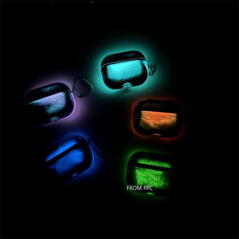 Luminous Floating Quicksand Glowing AirPods Case