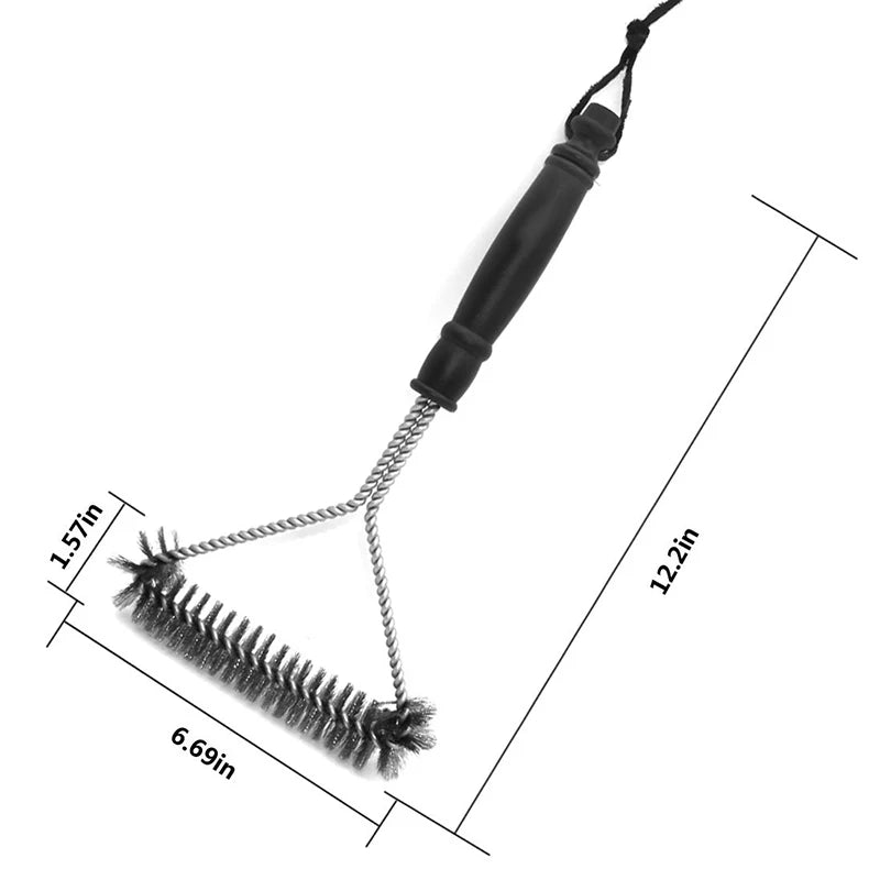 Premium Stainless Steel BBQ Grill Cleaning Brush – Durable Grill Accessory