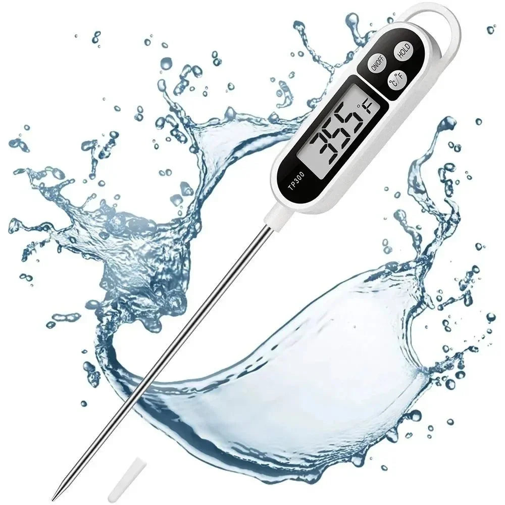 Digital Kitchen Food Thermometer – Precise Cooking Probe for Meat, Oil & BBQ