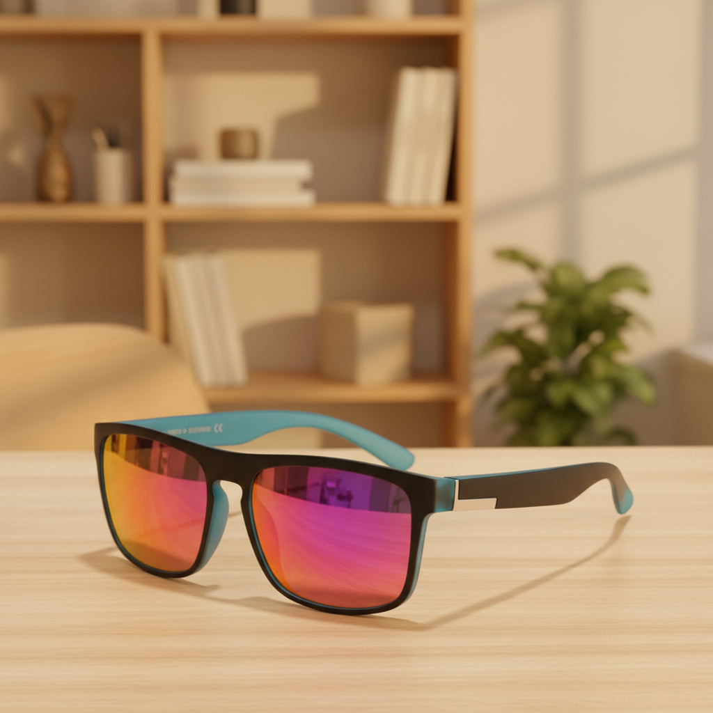 Vintage Square Sport Sunglasses - Retro Style , Modern Edge