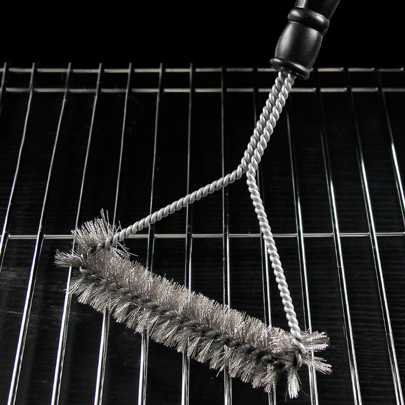 Premium Stainless Steel BBQ Grill Cleaning Brush – Durable Grill Accessory