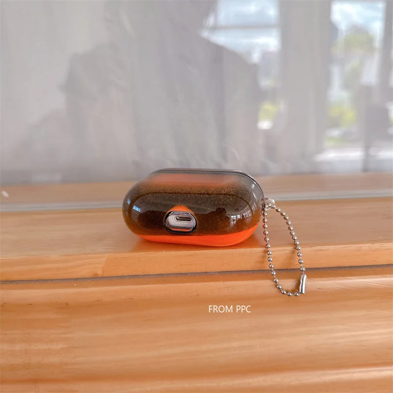 Luminous Floating Quicksand Glowing AirPods Case