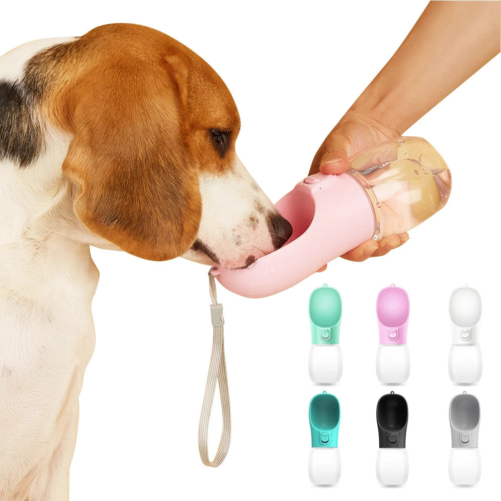 AuraVibe Portable Pet Water Bottle – Leak-Proof Travel Dispenser for Dogs & Cats