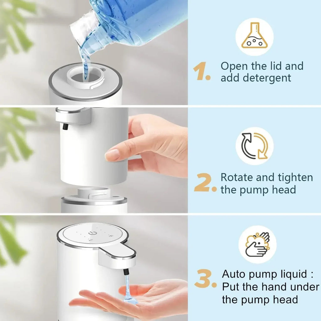 ModernTouch: Premium Automatic Soap Dispenser – Rechargeable & Touchless