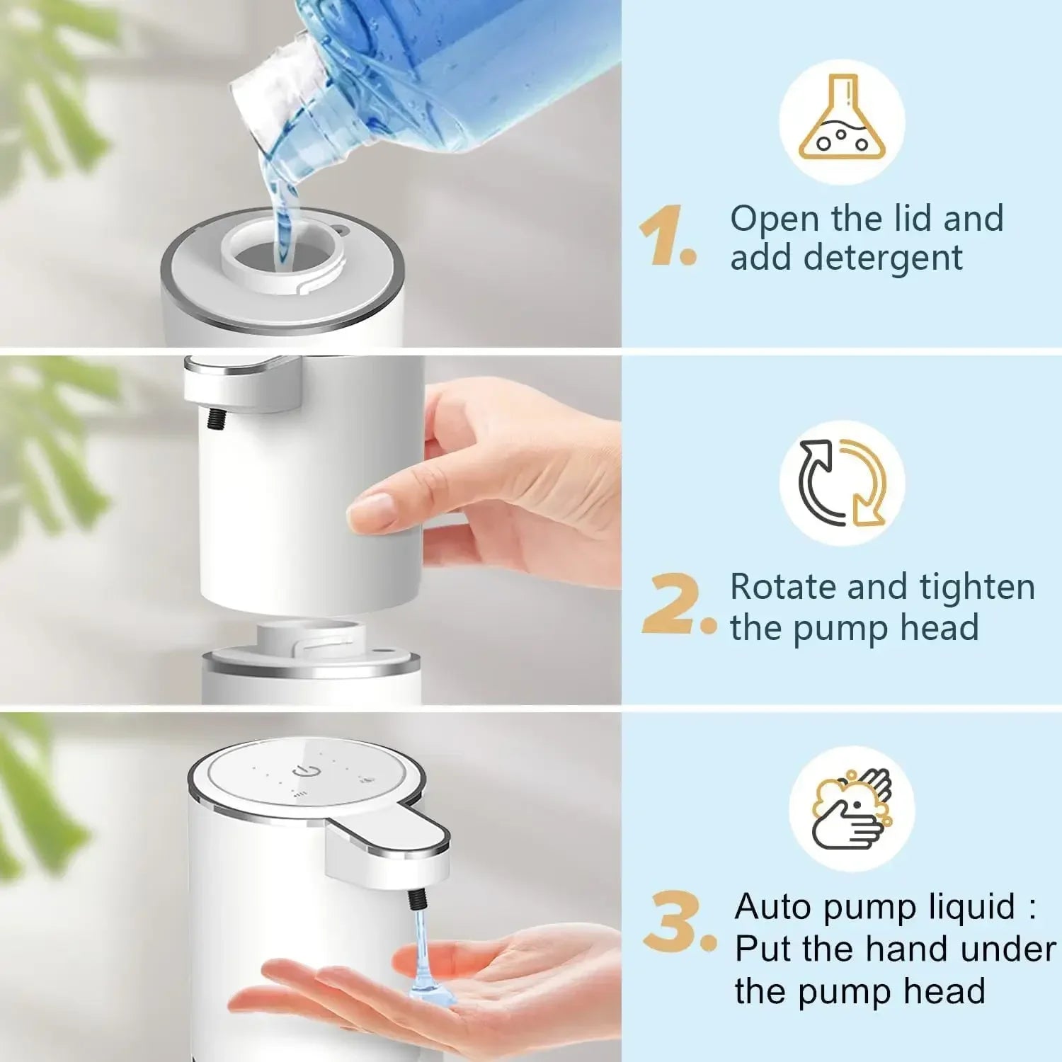 ModernTouch: Premium Automatic Soap Dispenser – Rechargeable & Touchless