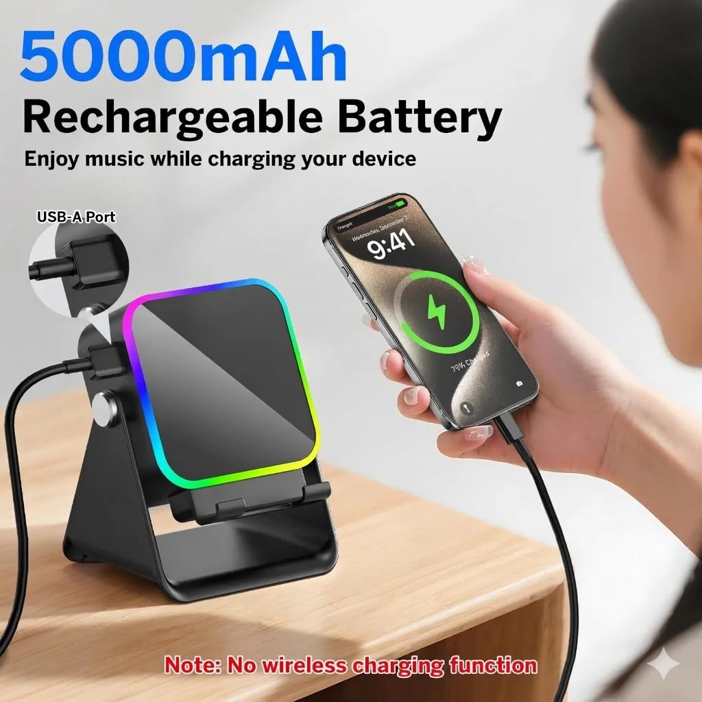 5-in-1 Upgraded Wireless Induction Speaker & Holder