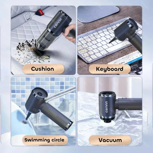 2-in-1 Portable Cordless Car Vacuum Cleaner – High-Power Handheld Dust Buster