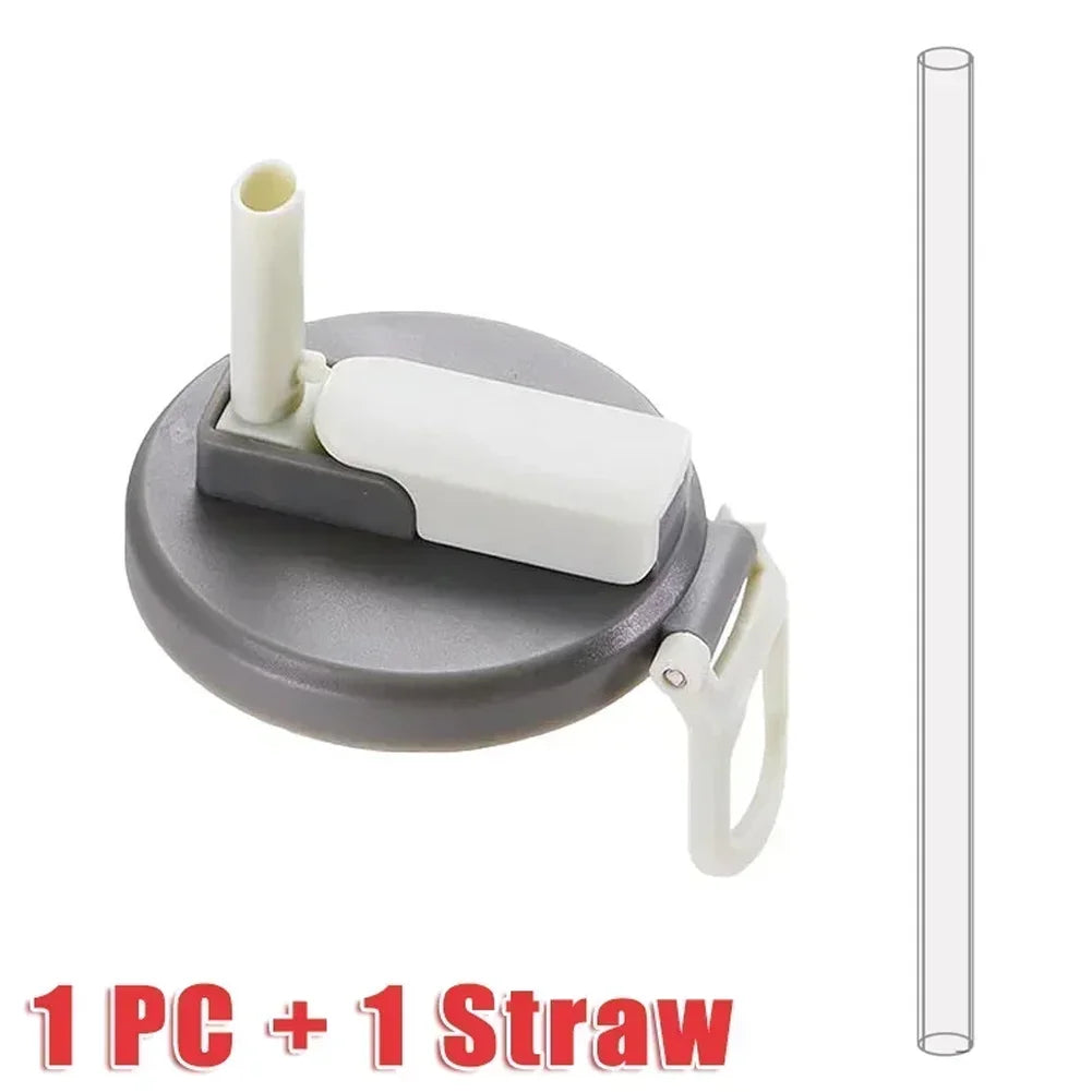 Reusable Silicone Soda Can Lid with Straw - Leak-Proof Beverage Cover