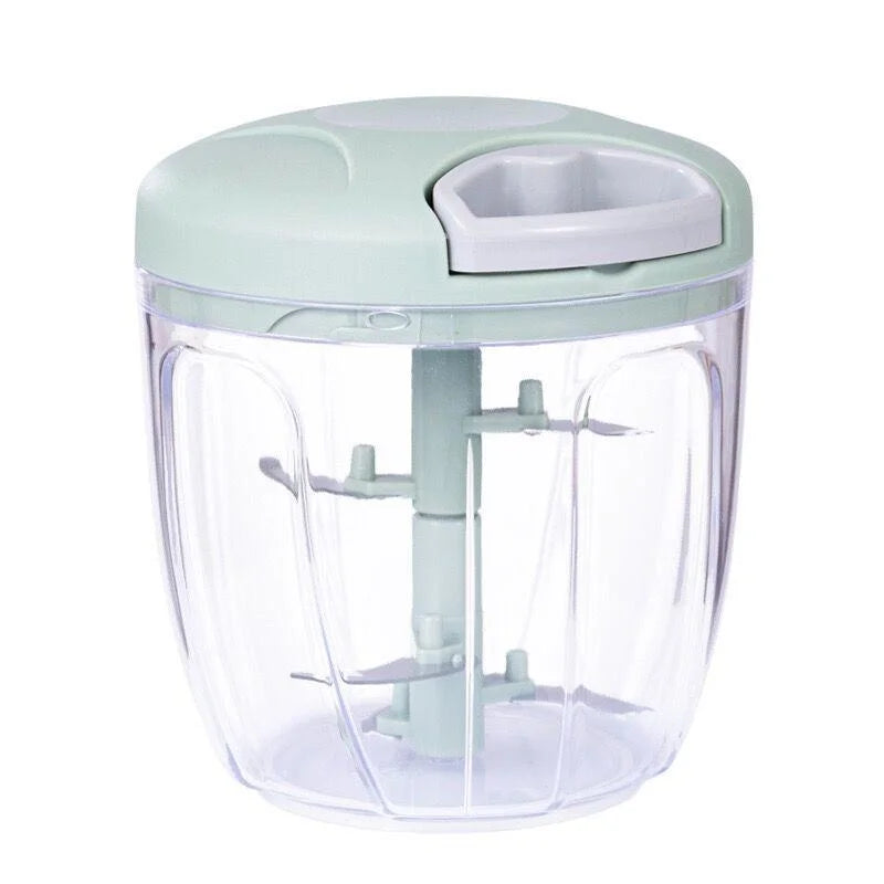 Manual Vegetable & Meat Chopper – Portable Garlic Press & Food Processor