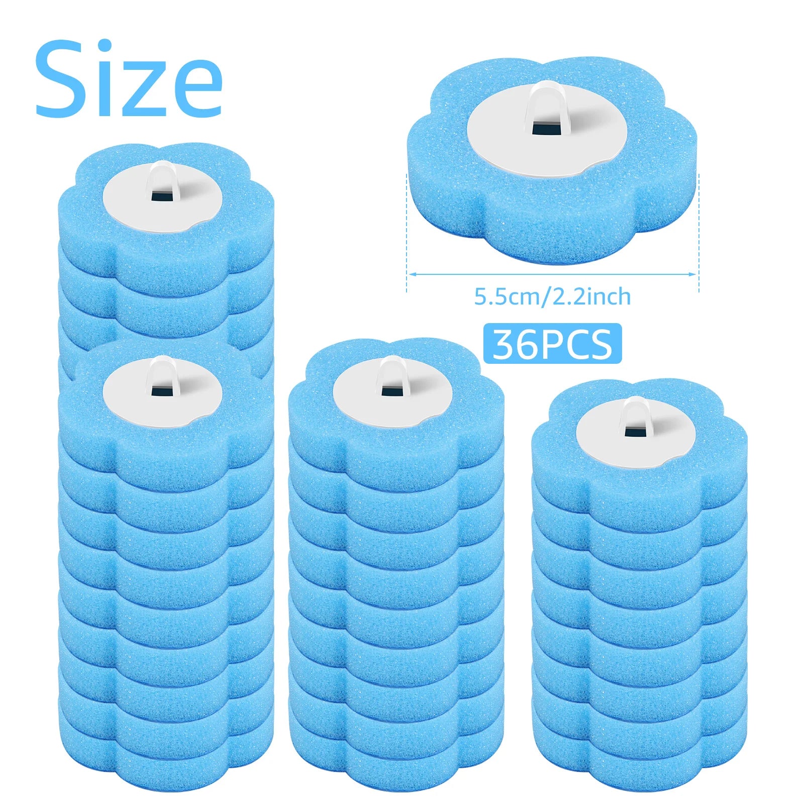 AuraVibe Hygienic Disposable Toilet Brush System with Replaceable Cleaning Heads