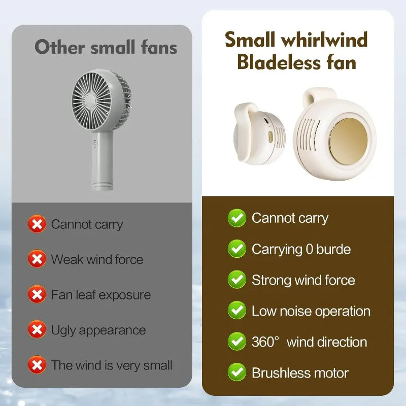 AuraVibe Portable Bladeless Neck Fan