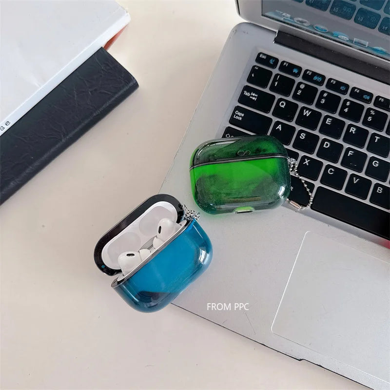 Luminous Floating Quicksand Glowing AirPods Case