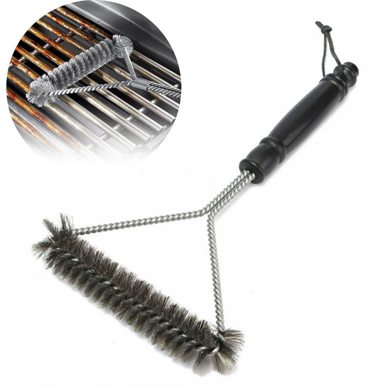 Premium Stainless Steel BBQ Grill Cleaning Brush – Durable Grill Accessory