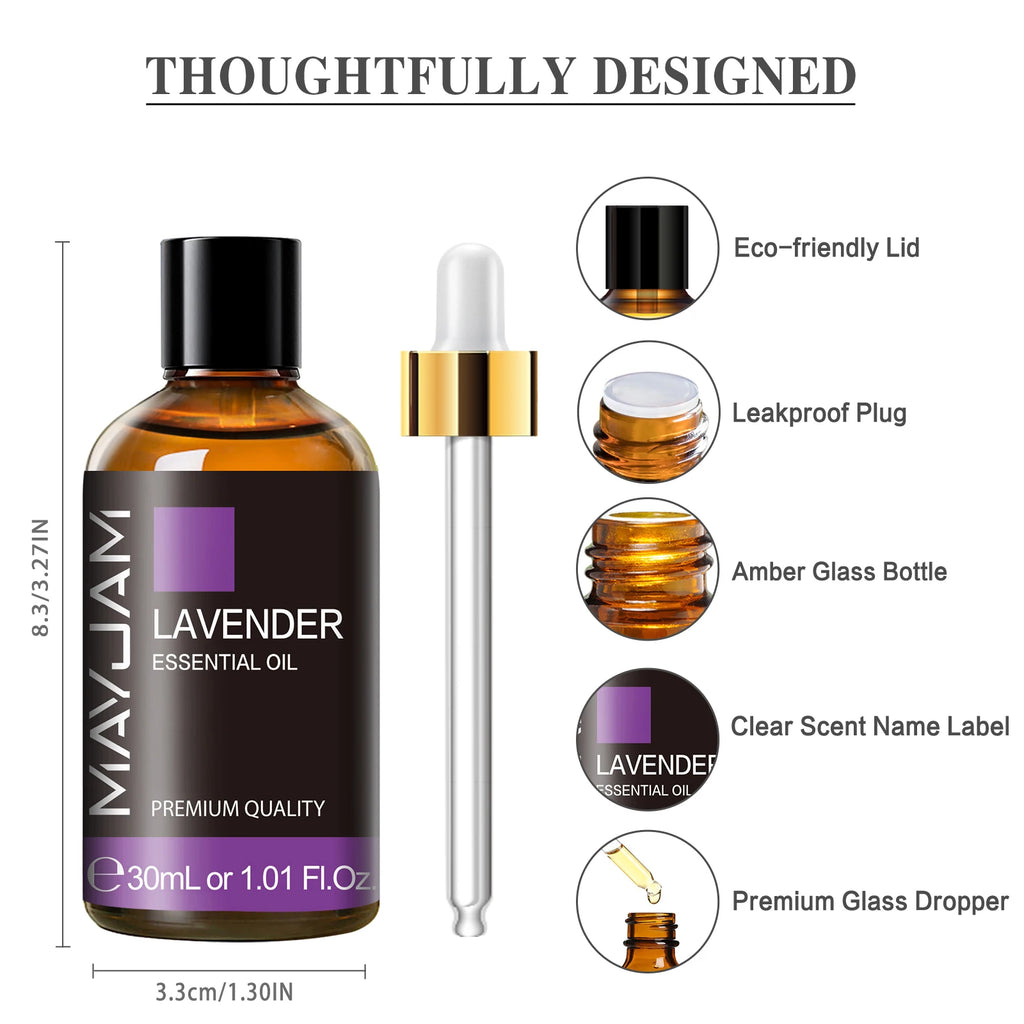 Premium Aromatherapy Essential Oil – 30ml Natural Aroma for Diffusers