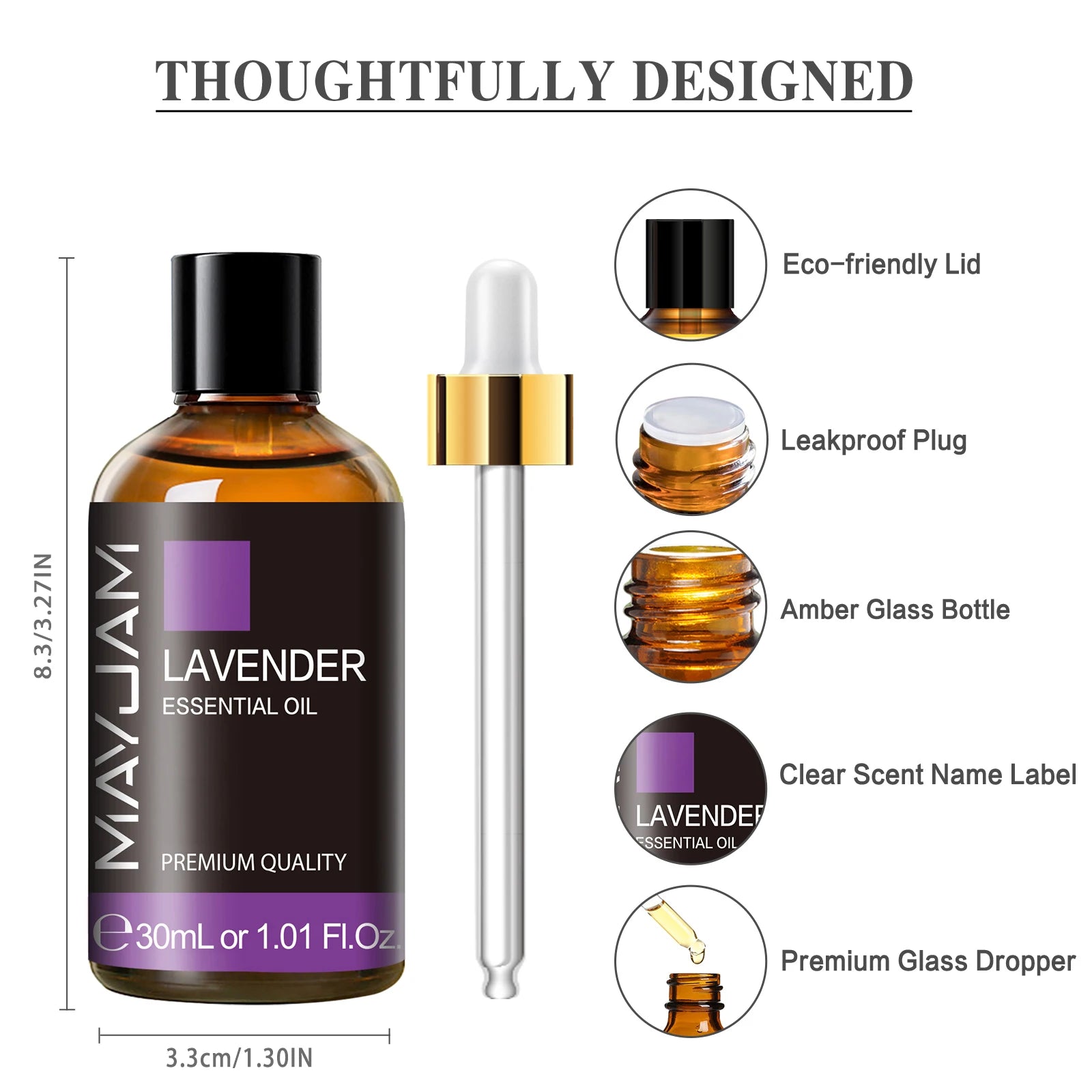 Premium Aromatherapy Essential Oil – 30ml Natural Aroma for Diffusers