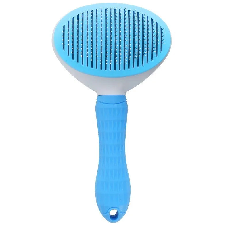 AuraVibe Self-Cleaning Pet Grooming Brush – Effortless Fur Removal